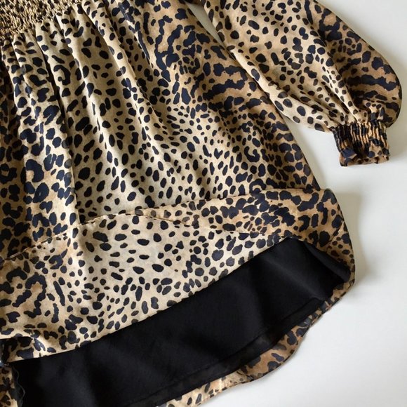 Zara - Leopard print Baby Doll Dress - XS/S - Picture 6 of 9